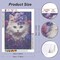 Diamond Painting Kits for Adults, Cat Round Full Drill Diamond Art Kits, 5D DIY Paint with Diamonds Crafts for Home Wall Decoration Gifts 12×16Inch